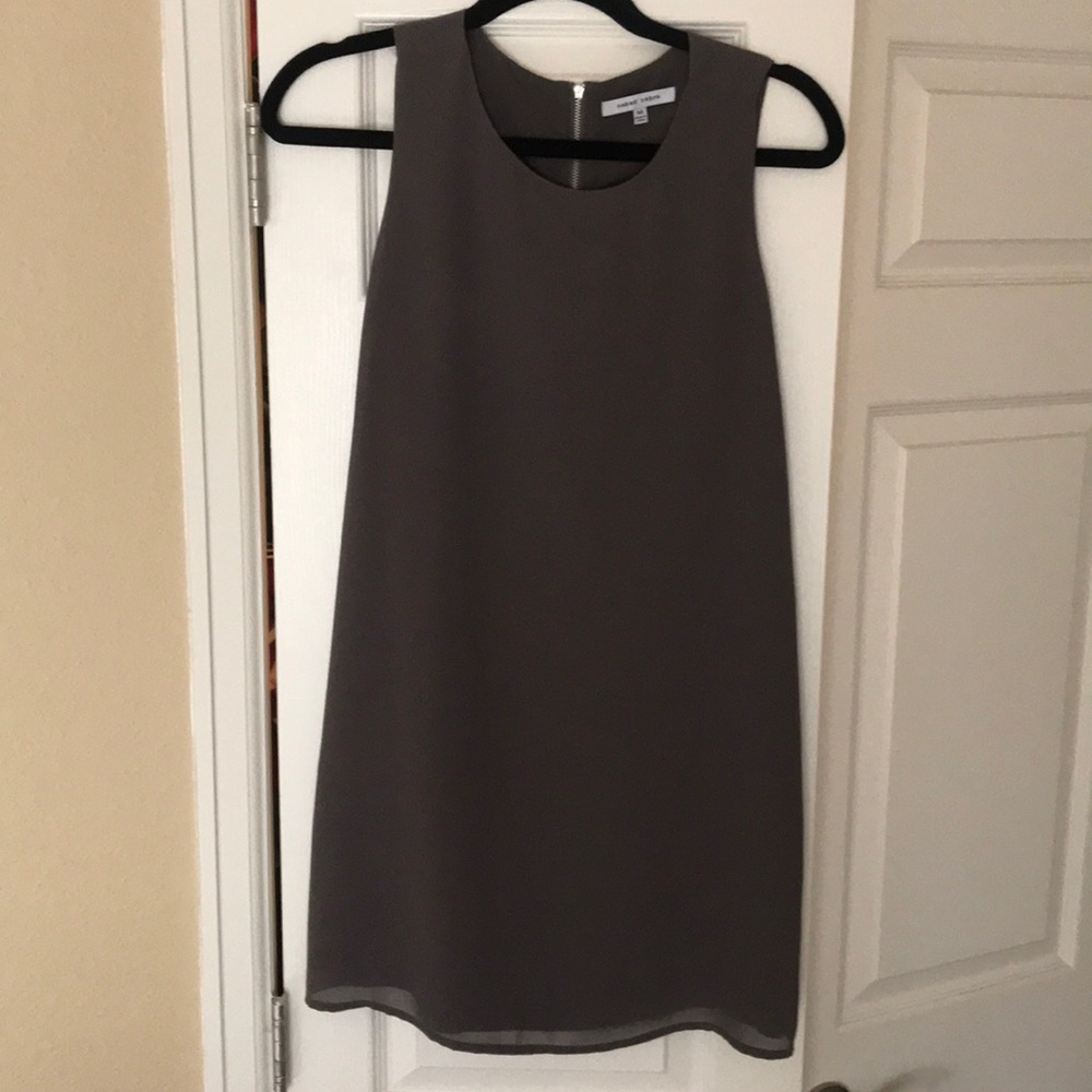 Dark Gray Zip Up Dress, M
